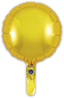 9" GOLD ROUND PACKAGED FOIL (PACK OF 5)