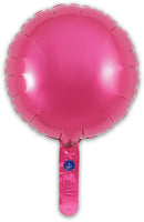 9" PINK ROUND PACKAGED FOIL (PACK OF 5)