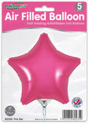 9" PINK STAR PACKAGED FOIL (PACK OF 5)