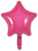9" PINK STAR PACKAGED FOIL (PACK OF 5)