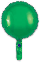 9" GREEN ROUND PACKAGED FOIL (PACK OF 5)