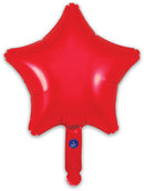 9" RED STAR PACKAGED FOIL (PACK OF 5)