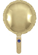 9" GOLD SILK ROUND PACKAGED FOIL (PACK OF 5)