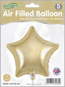 9" GOLD SILK STAR PACKAGED FOIL (PACK OF 5)