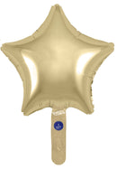9" GOLD SILK STAR PACKAGED FOIL (PACK OF 5)