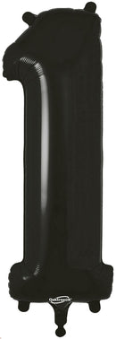 34" NUMBER 1 BLACK FOIL