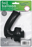 34" NUMBER 4 BLACK FOIL