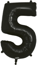 34" NUMBER 5 BLACK FOIL