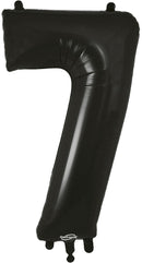 34" NUMBER 7 BLACK FOIL