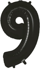 34" NUMBER 9 BLACK FOIL