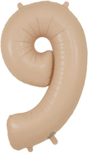 34" LARGE NUMBER 9 MATTE NUDE FOIL