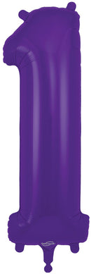 34" NUMBER 1 PURPLE FOIL