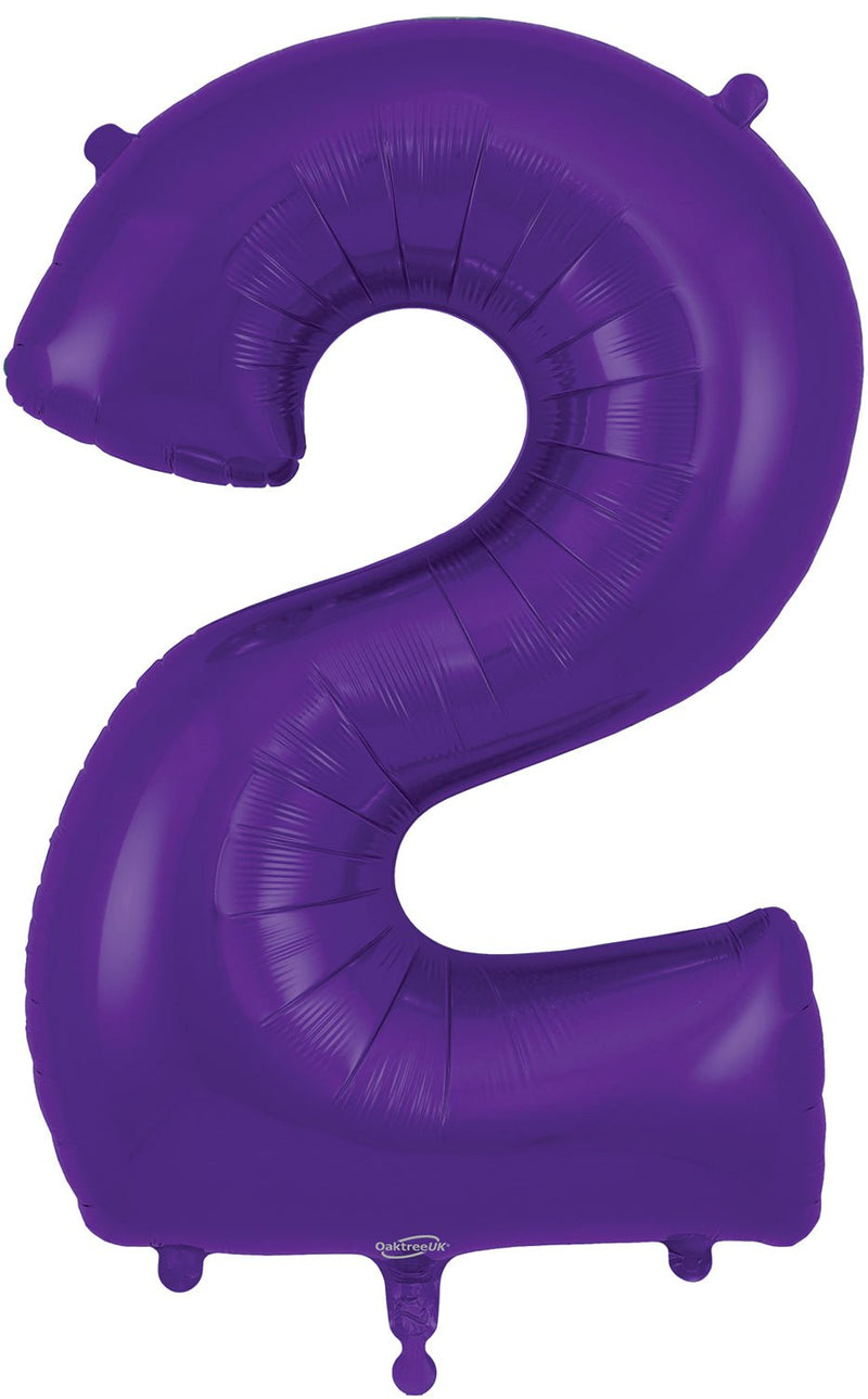 34" NUMBER 2 PURPLE FOIL