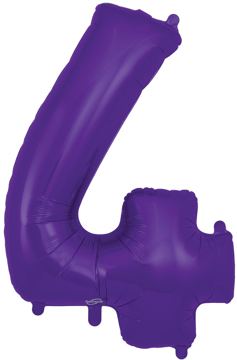 34" NUMBER 4 PURPLE FOIL