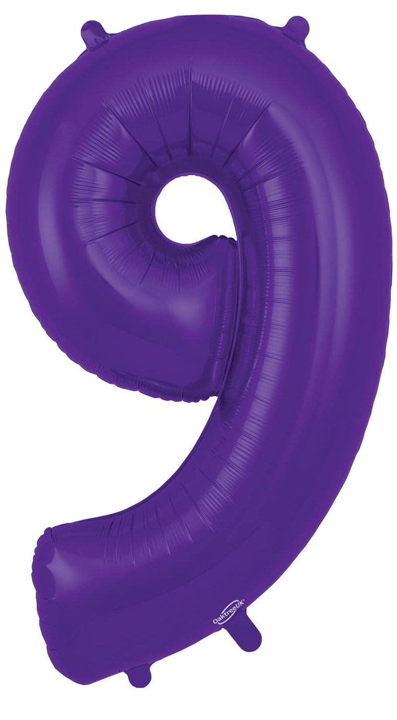 34" NUMBER 9 PURPLE FOIL