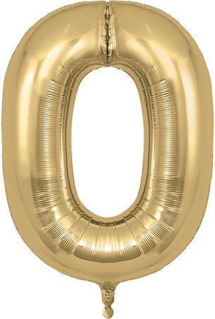 34" GOLD SILK NUMBER 0 FOIL