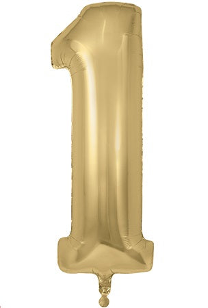 34" GOLD SILK NUMBER 1 FOIL
