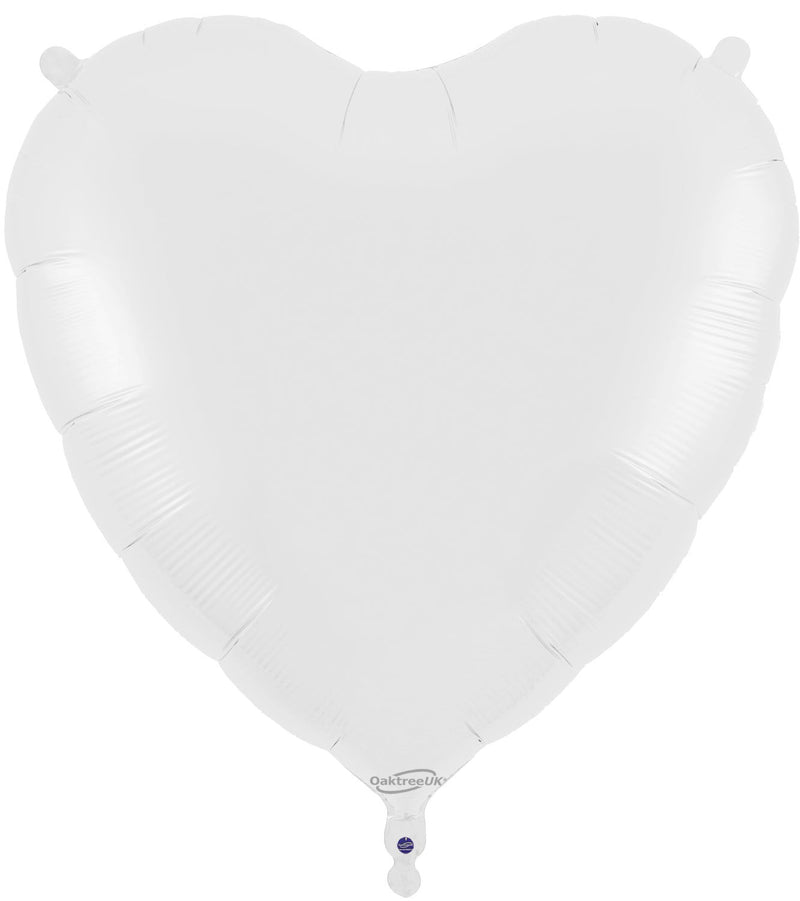 36" WHITE HEART FOIL