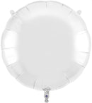 36" WHITE ROUND FOIL