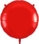 36" RED ROUND FOIL