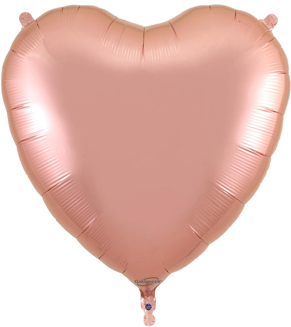 36" ROSE GOLD HEART FOIL