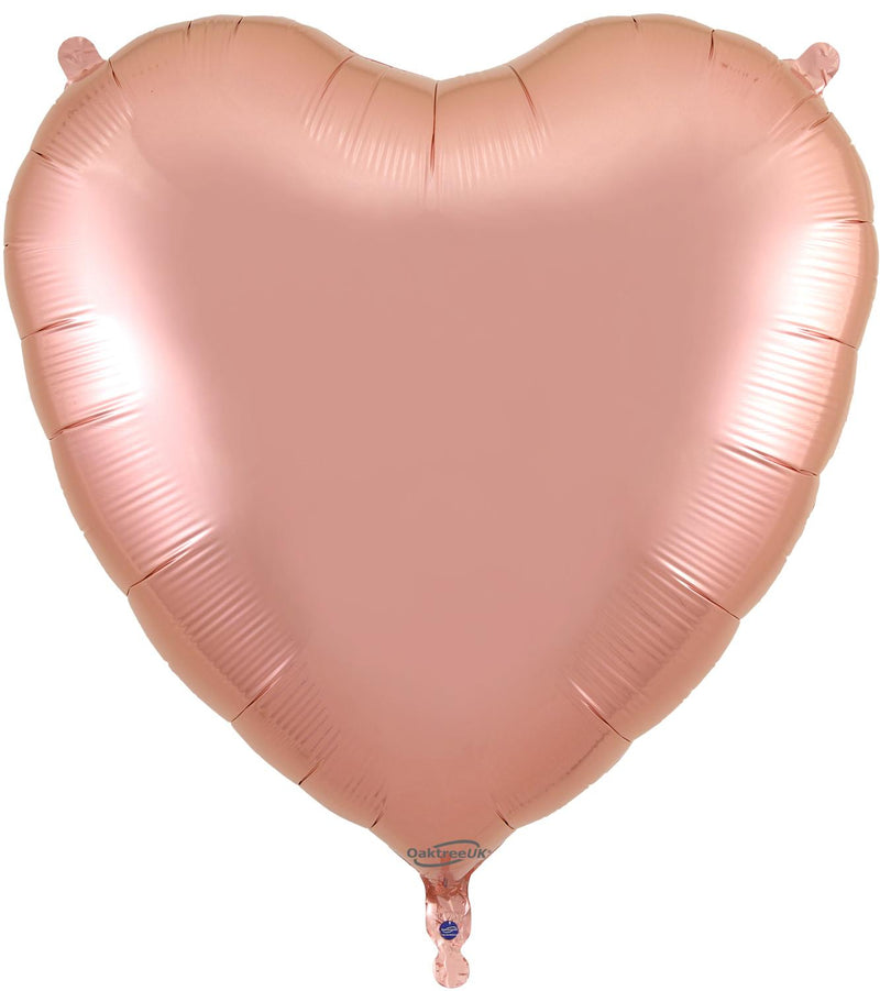 36" ROSE GOLD HEART FOIL