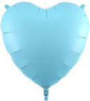 36" MATTE BLUE HEART FOIL