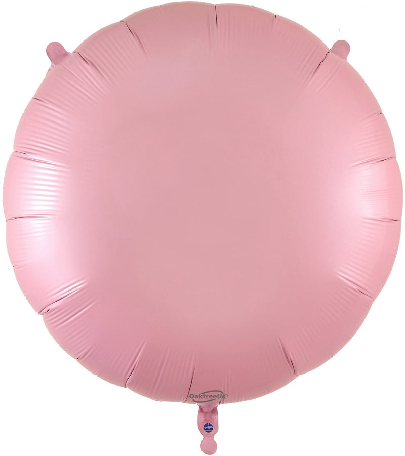 36" MATTE PINK ROUND FOIL