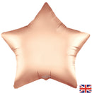 19" SATIN PASTEL ROSE QUARTZ STAR PACKAGED FOIL