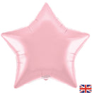 19" SATIN PASTEL COTTON CANDY PINK STAR PACKAGED FOIL
