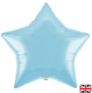 19" SATIN PASTEL BLUE STAR PACKAGED FOIL