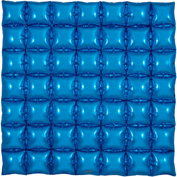 36" OAKTREE WAFFLE FOIL BLUE (7 X 7)