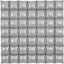 36" OAKTREE WAFFLE FOIL SILVER (7 X 7)