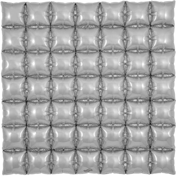 36" OAKTREE WAFFLE FOIL SILVER (7 X 7)