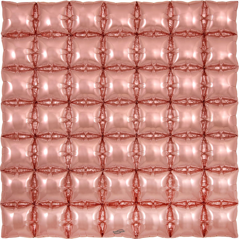 36" OAKTREE WAFFLE FOIL ROSE GOLD (7 X 7)