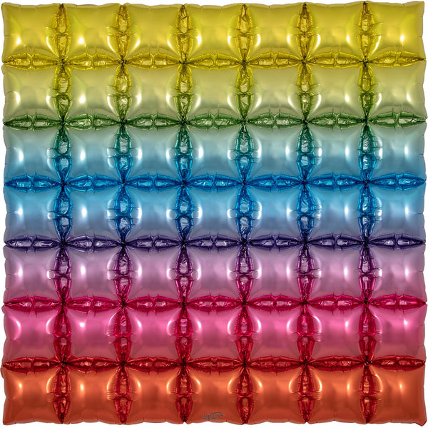 36" OAKTREE WAFFLE FOIL RAINBOW (7 X 7)