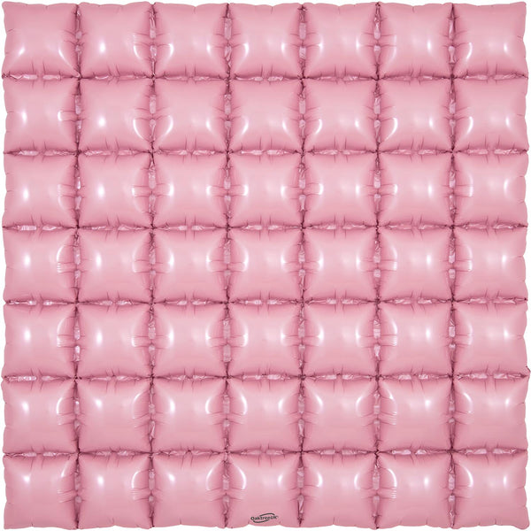 36" OAKTREE WAFFLE FOIL MATTE PINK (7 X 7)