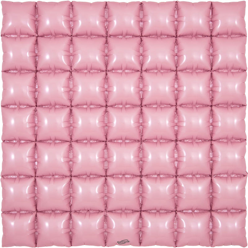 36" OAKTREE WAFFLE FOIL MATTE PINK (7 X 7)