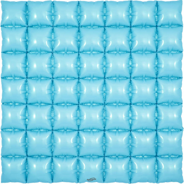 36" OAKTREE WAFFLE FOIL MATTE BLUE (7 X 7)