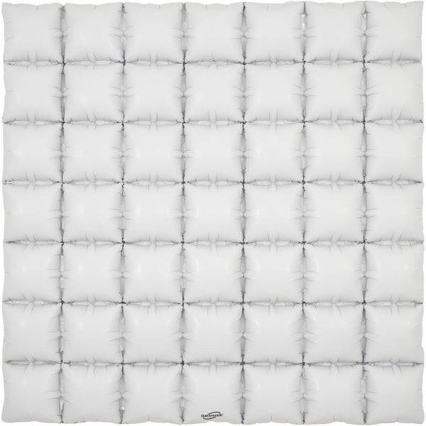 36" OAKTREE WAFFLE FOIL MATTE WHITE (7 X 7)