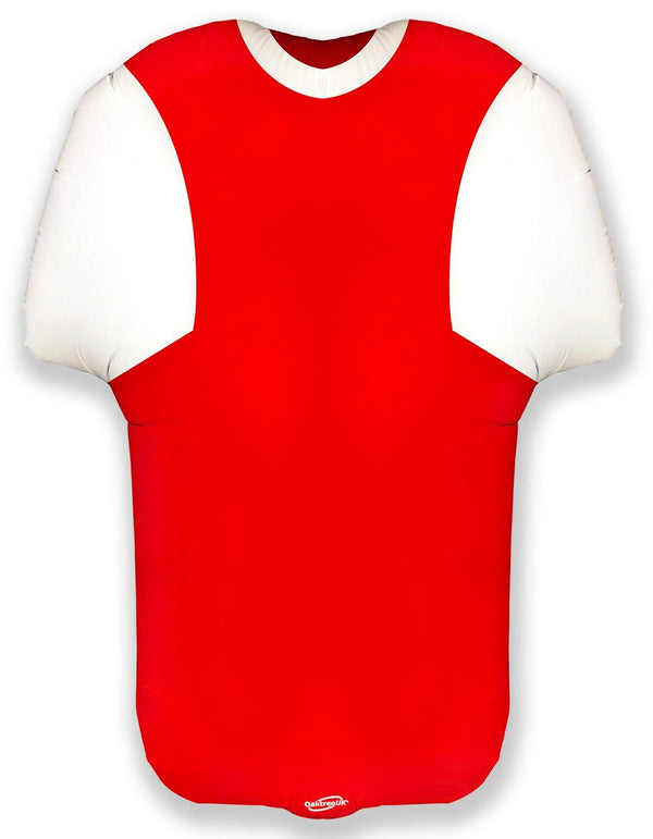 24" SHAPE SPORTS JERSEY RED/WHITE FOIL