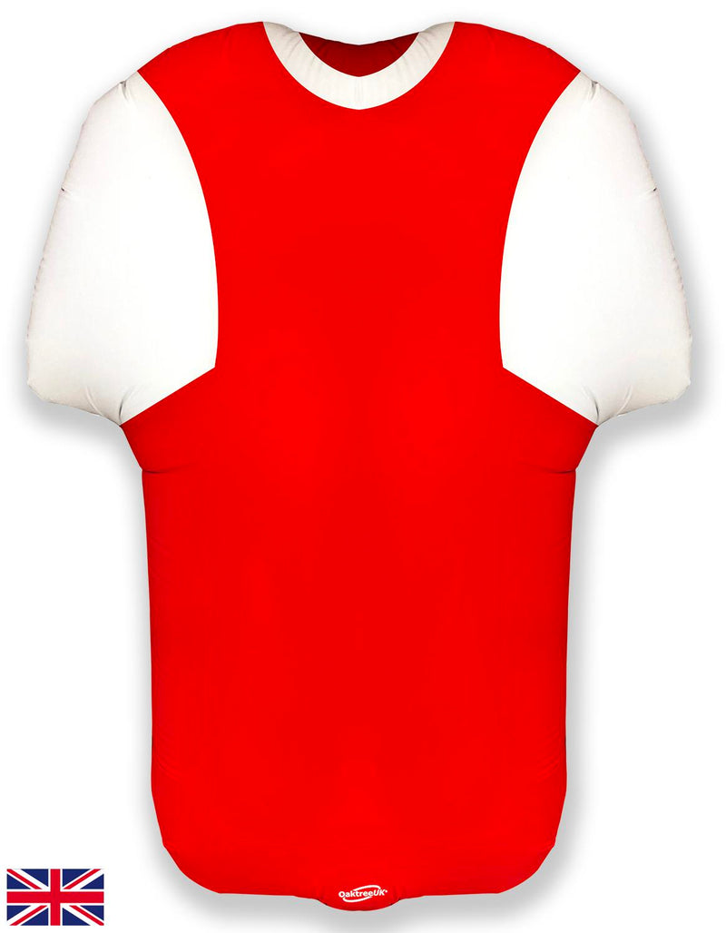 24" SHAPE SPORTS JERSEY RED/WHITE FOIL