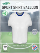 24" SHAPE SPORTS JERSEY WHITE/BLUE FOIL