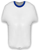 24" SHAPE SPORTS JERSEY WHITE/BLUE FOIL