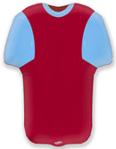 24" SHAPE SPORTS JERSEY BLUE/CLARET FOIL