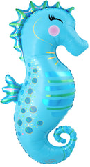 40" IRIDESCENT SEAHORSE FOIL