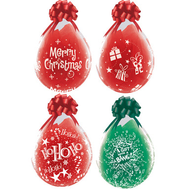 18" QUALATEX STUFFING CHRISTMAS DIAMOND CLEAR LATEX (25 PER BAG)