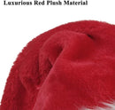 ADULT PLUSH SANTA HAT WITH FUR