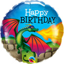 18" BIRTHDAY MYTHICAL DRAGON FOIL