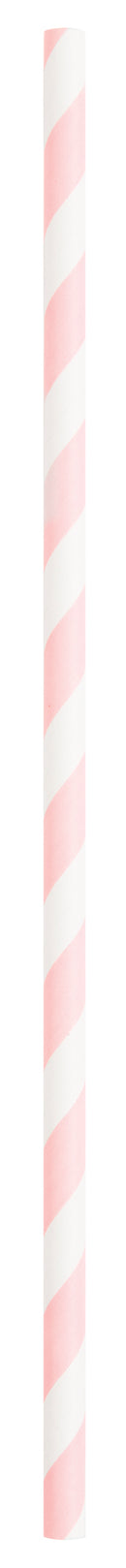 STRAWS: LOVELY PINK STRIPED PAPER STRAWS (10 PER PACK)